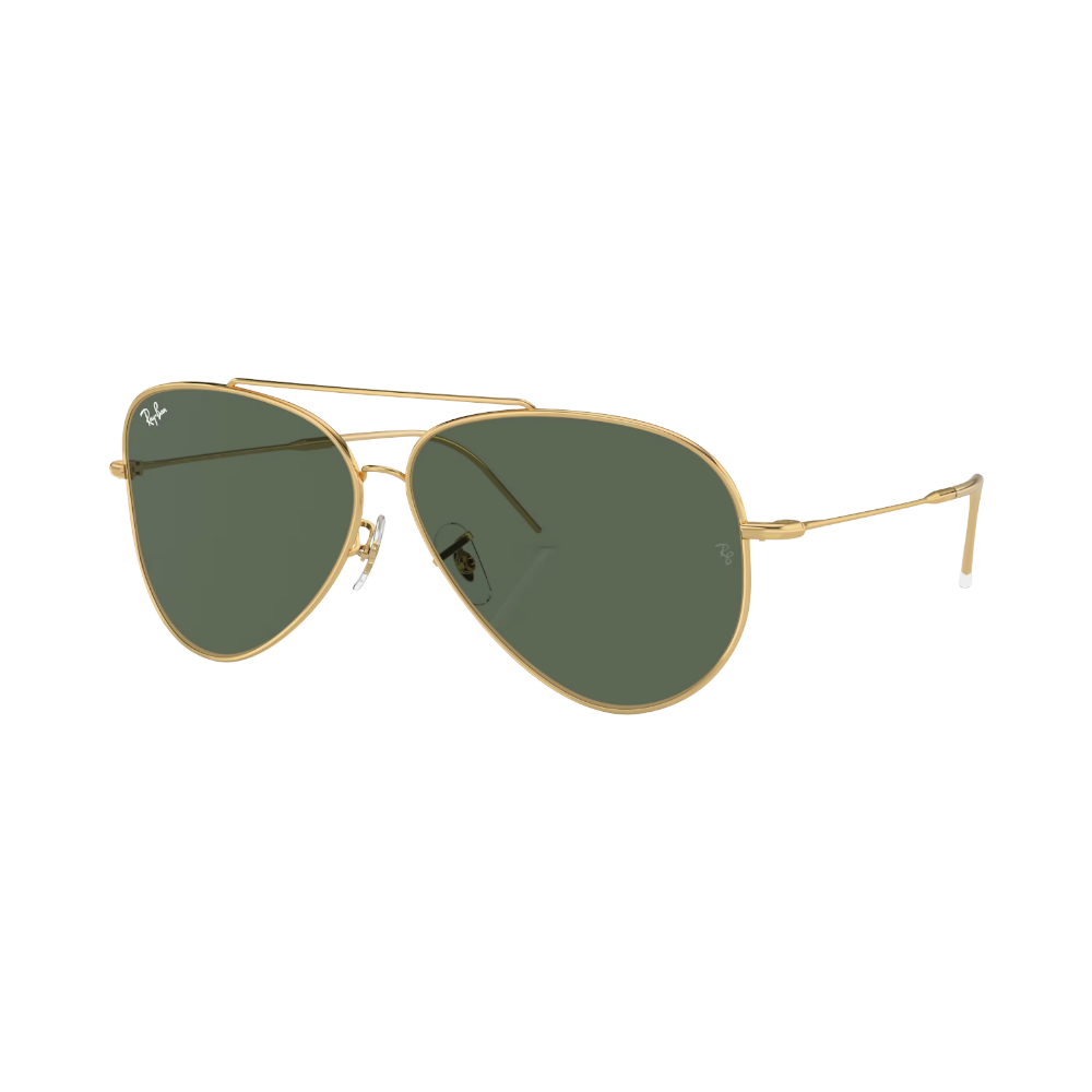 Ray-Ban Aviator Reverse Grün auf Gold L | Sonnenbrillen