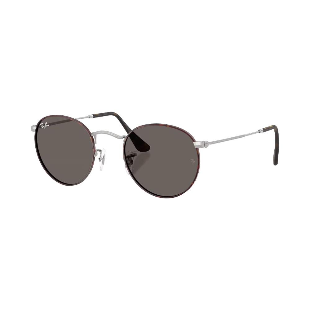 Ray-Ban Round Metal Rb3447 havanna auf silber / grau M | Sonnenbrillen