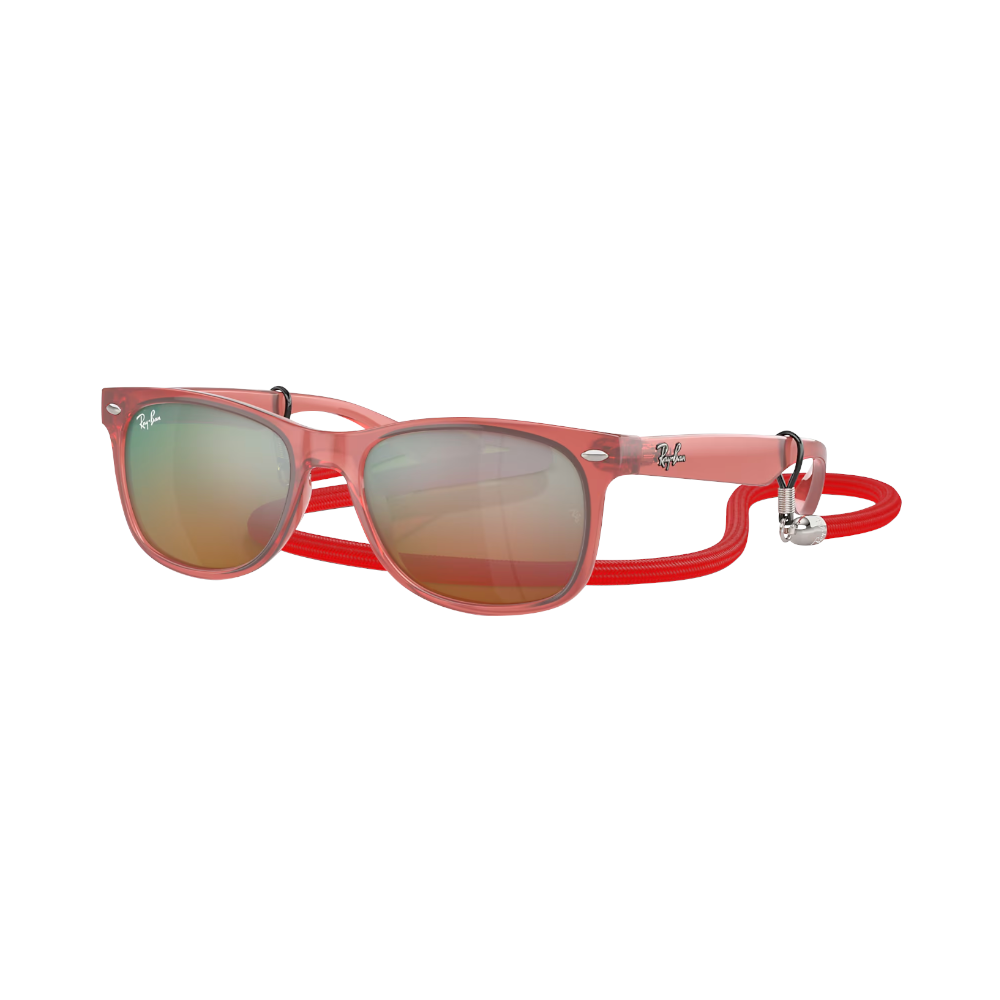 Ray-Ban Junior New Wayfarer Rj9052s opalrot / orange Xs | Sonnenbrillen