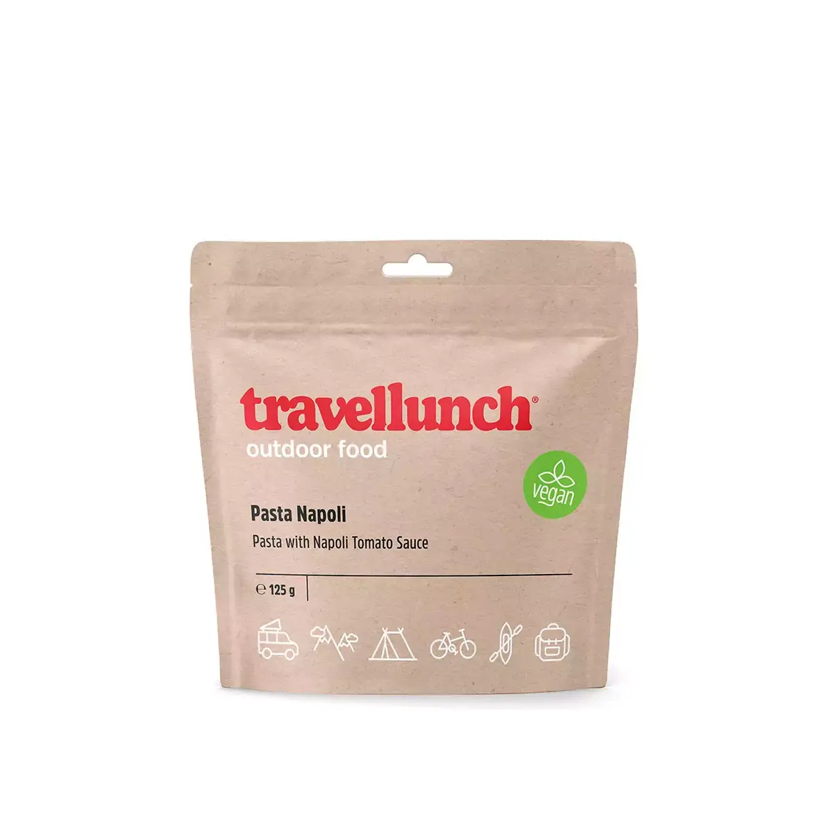 Travellunch Hauptgericht Pasta Napoli, vegan, 125 g