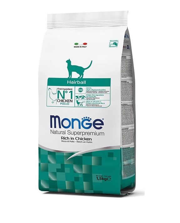 MONGE SUPERPREMIUM Cat Hairball Katzenfutter 400g