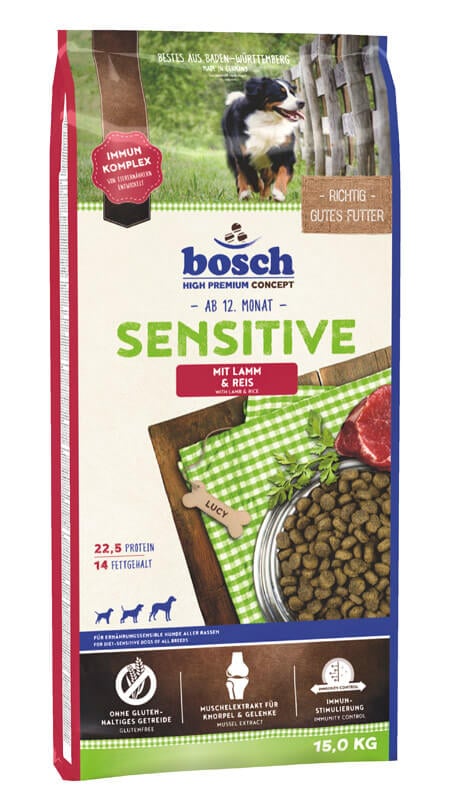 BOSCH Sensitive mit Lamm & Reis 15 kg