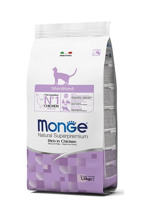 MONGE Cat Sterilised kastriertes Katzenfutter 400g