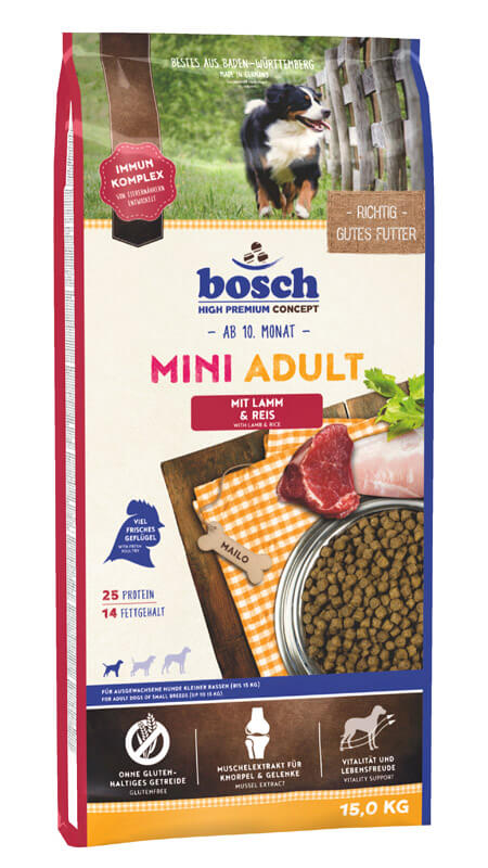 BOSCH Mini Adult Lamm & Reis 15 kg