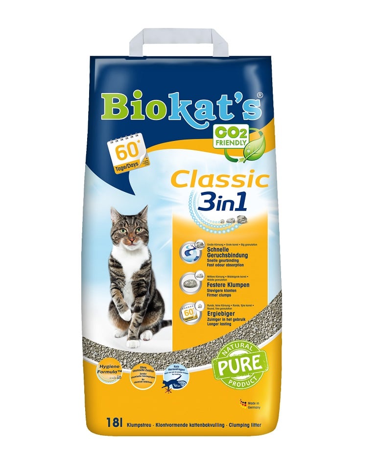 BIOKAT'S Classic 3w1 Katzenstreu 18 l
