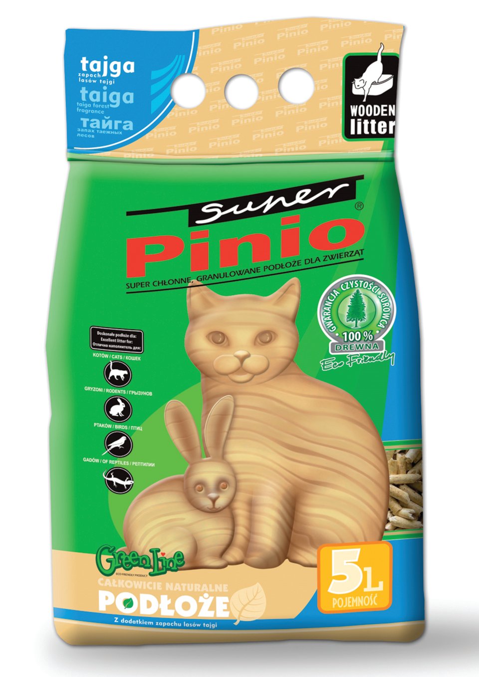 BENEK Super Pinio Katzenstreu Taiga 5l