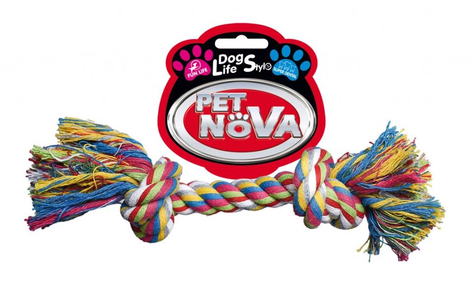 PET NOVA DOG LIFE STYLE Superdental Hundespielzeug, Baumwollseil für den Hund 17 cm