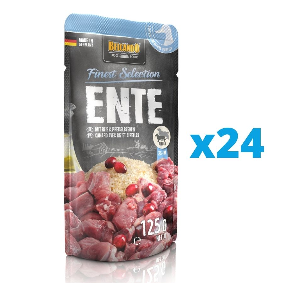 BELCANDO Ente mit Reis & Preiselbeeren 24x125 g