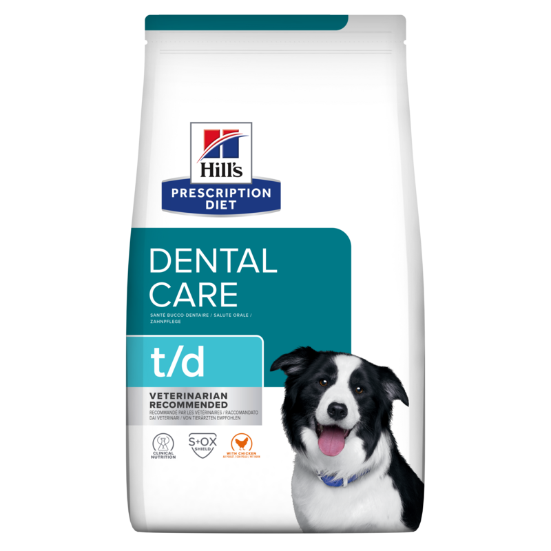 HILL'S Prescription Diet Canine t/d 4 kg Futter zur Förderung der Zahngesundheit Ihres Hundes