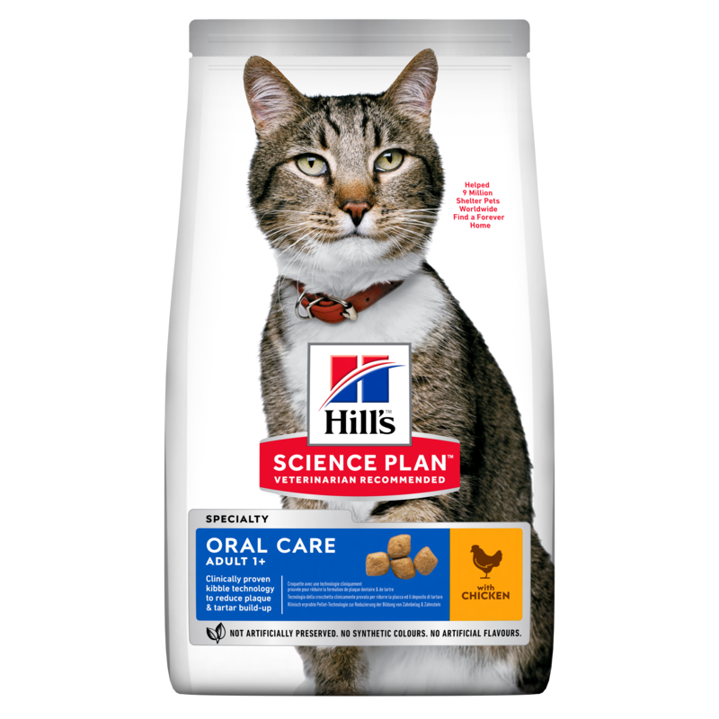 HILL'S Science Plan Cat Adult Dry Chicken Oral Care 7 kg