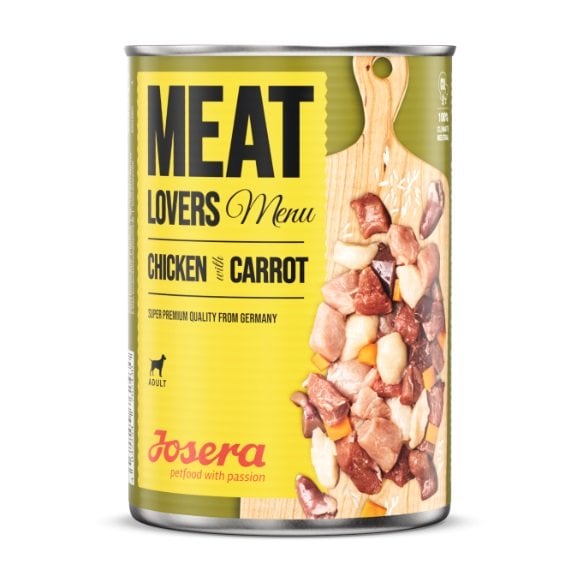 JOSERA Meatlovers Menu Hähnchen mit Karotten 400 g