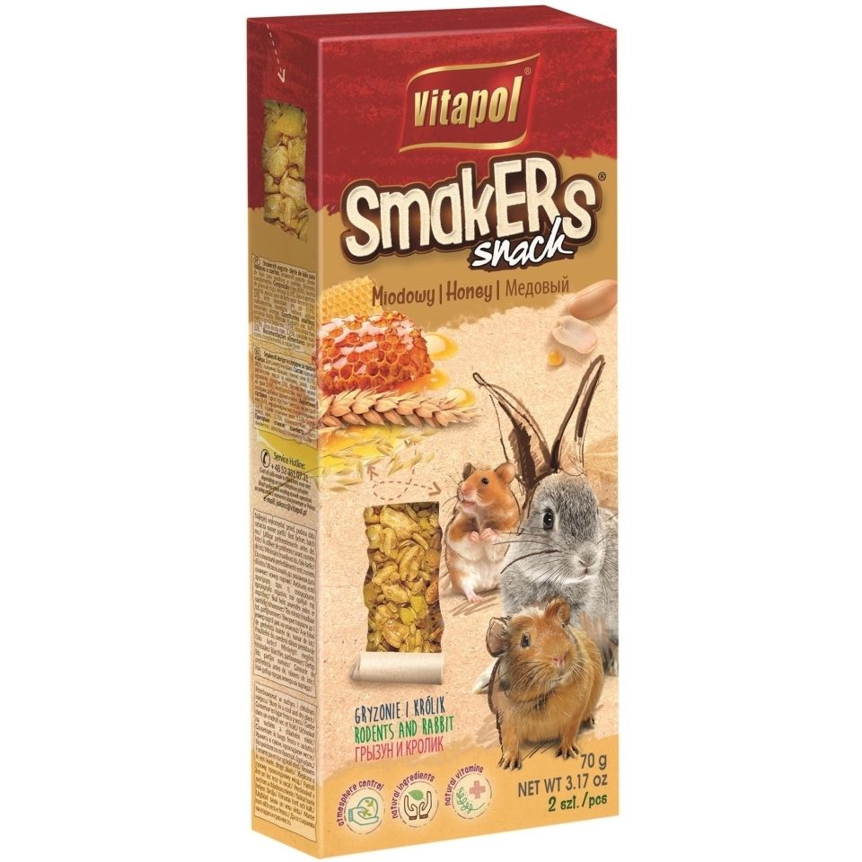 VITAPOL Smaker für Nagetiere - Honig 2 Stück