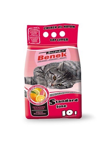BENEK Super Katzenstreu Citrus Freshness 10 L