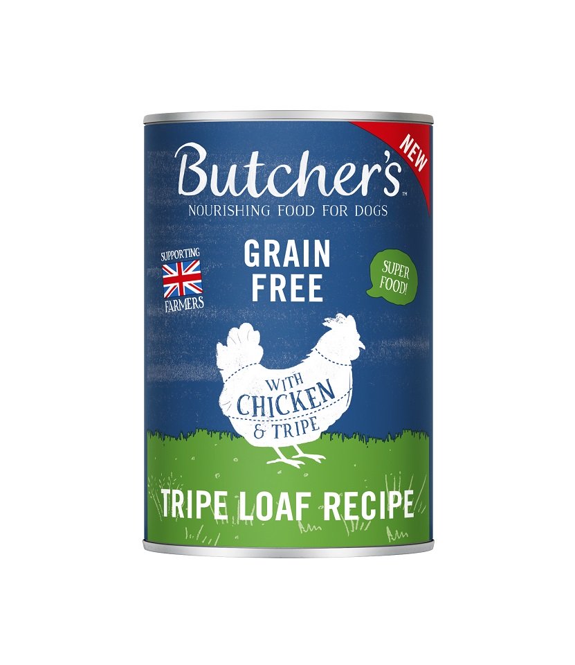BUTCHER'S Original Tripe Hundefutter mit Huhn und Pansenpastete 400g