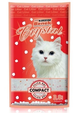 BENEK Super crystal compact Silica Gel Katzenstreu 7.6 l x 2 (15.2 l)