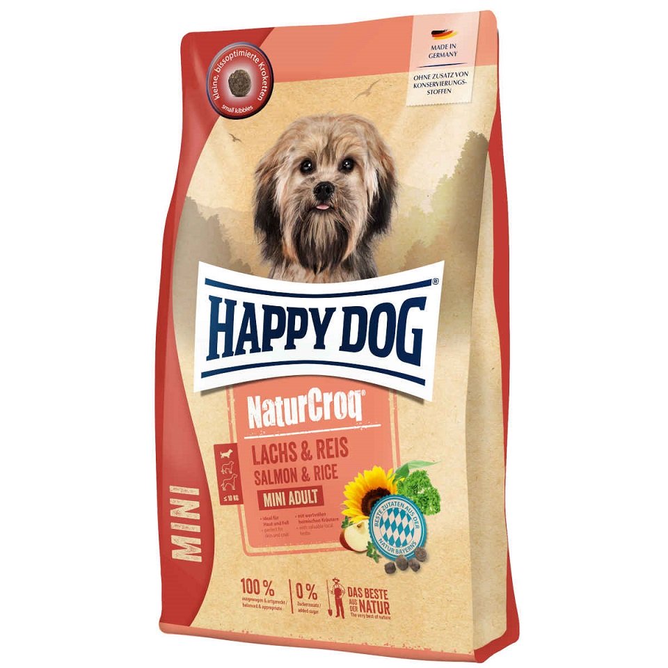 HAPPY DOG NaturCroq Mini Lachs & Reis 4kg Lachs und Reis