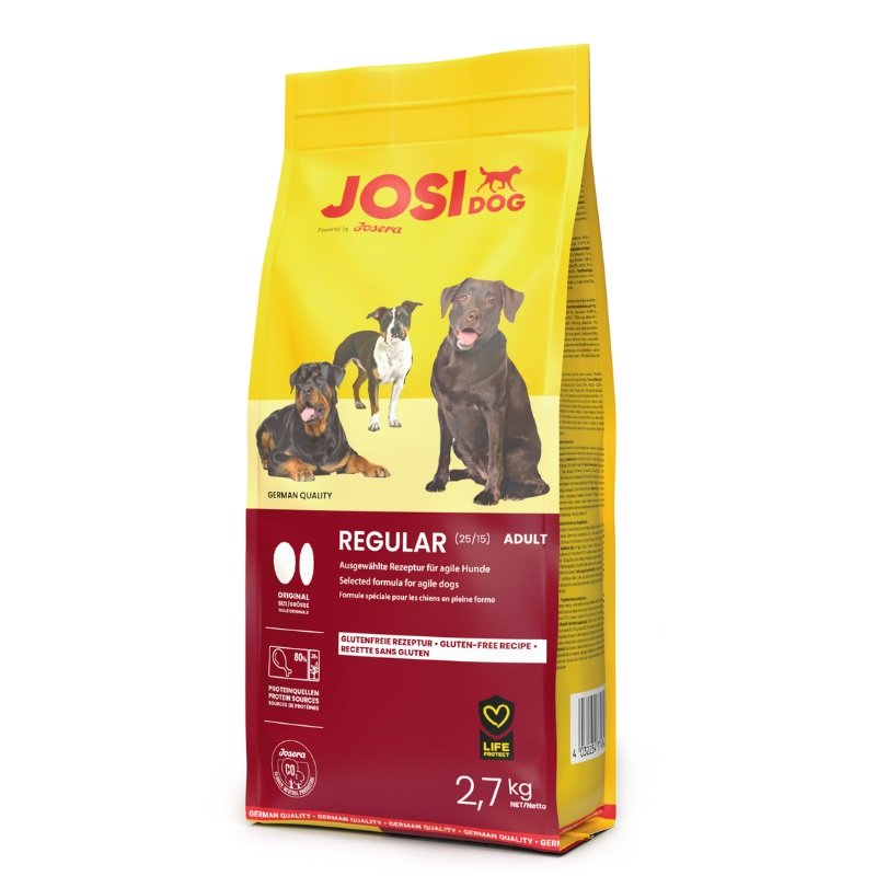 JOSERA JosiDog Regular 2,7kg für erwachsene Hunde mittlerer und großer Rassen