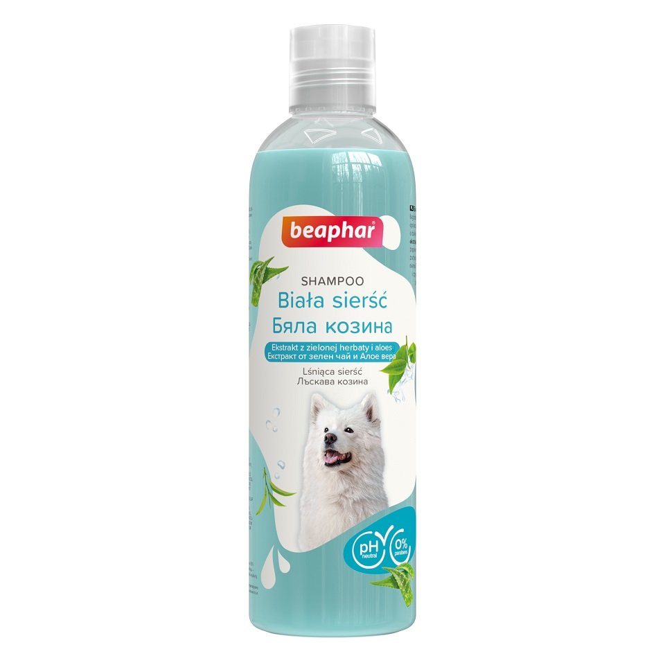 BEAPHAR Shampoo White Dod 250 ml für weiße Haare bei Hunden