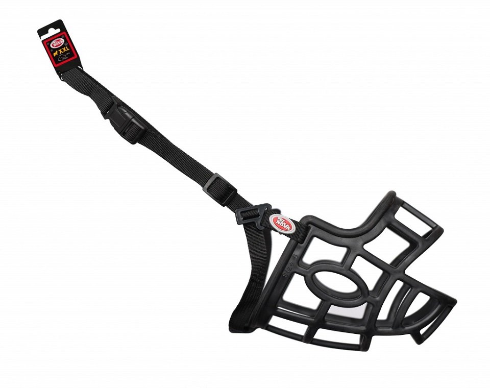 PET NOVA Flexibler Kunststoffmaulkorb XXL Maulkorb 44,5cm Gurt 62-87cm