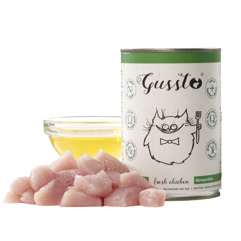GUSSTO Cat Fresh Chicken frisches Huhn 400 g