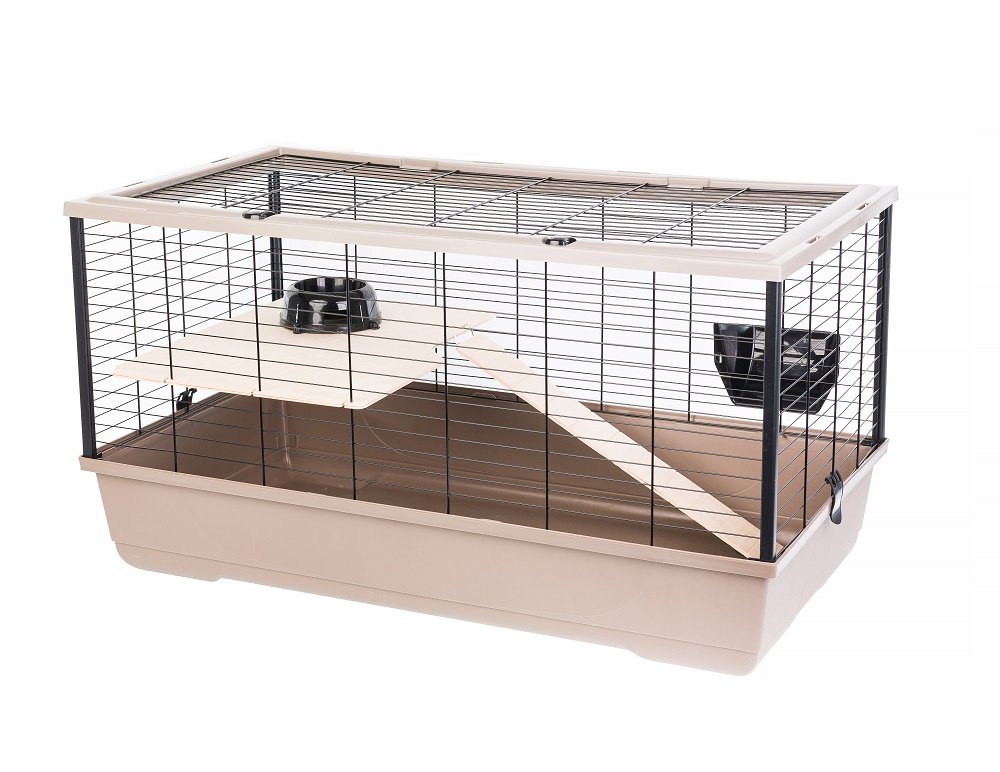 INTERZOO Bunny 100 De Luxe Käfig für Nager 100 cm mokka