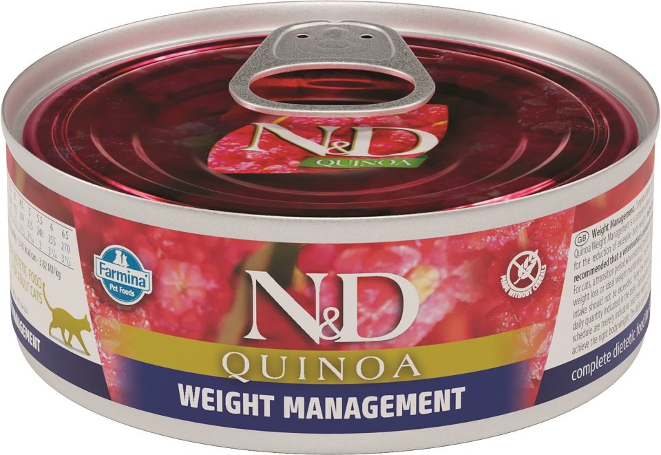 FARMINA N&D Quinoa Weight Management Cat 80 g Futter für übergewichtige Katzen