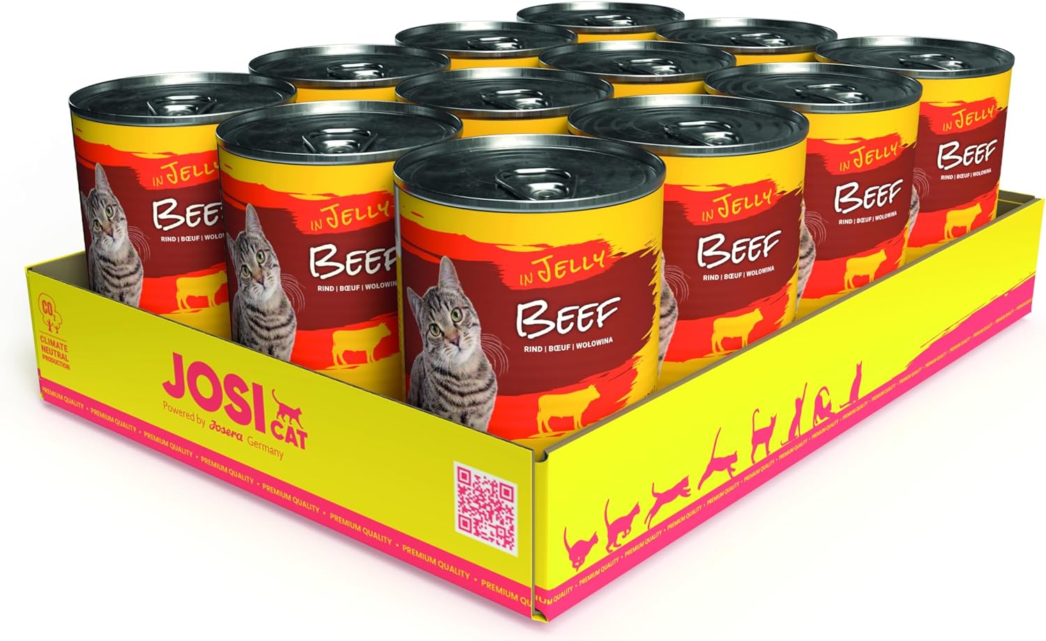 JOSERA JosiCat Rindfleisch in Gelee 12 x 400g für ausgewachsene Katzen