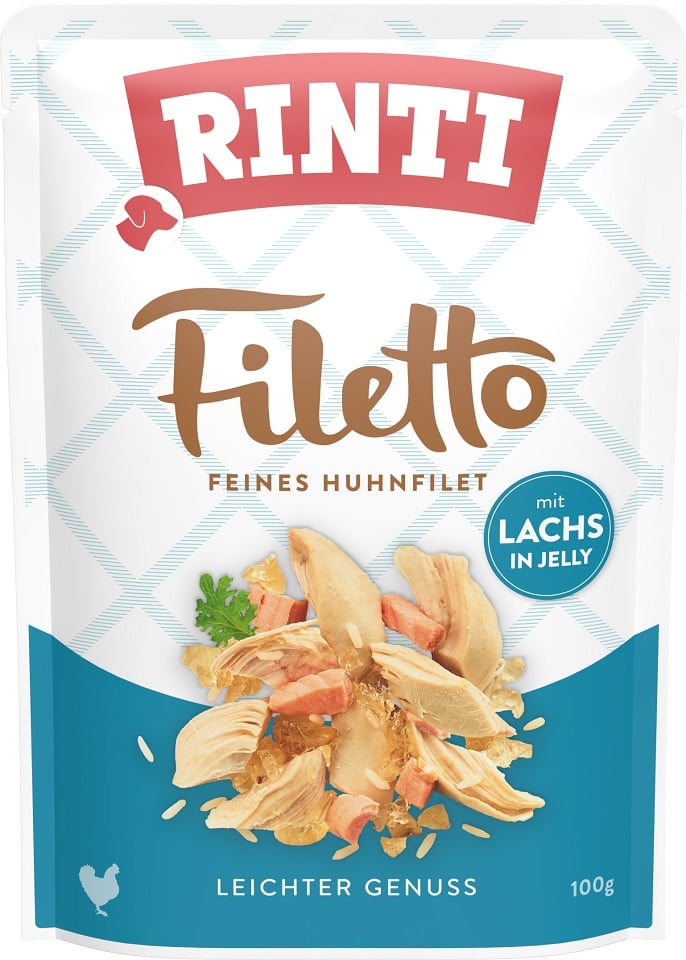 RINTI Filetto in Jelly Chicken&Salmon Gelee vom Huhn und Lachs 100 g