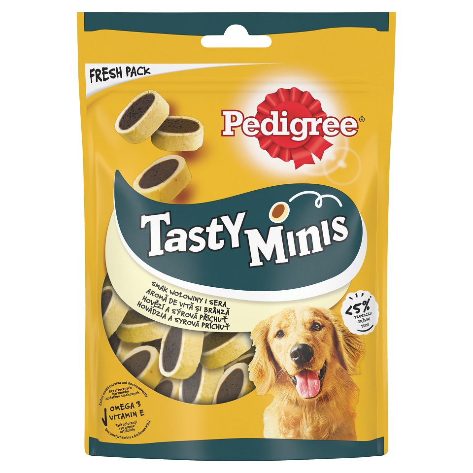 PEDIGREE Tasty Minis mit Käse und Rindfleischgeschmack 140 g