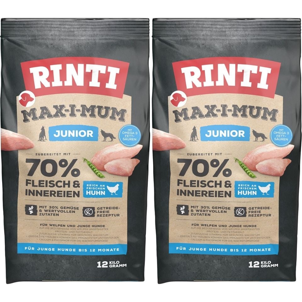 RINTI MAX-I-MUM Junior Huhn 2 x 12 kg