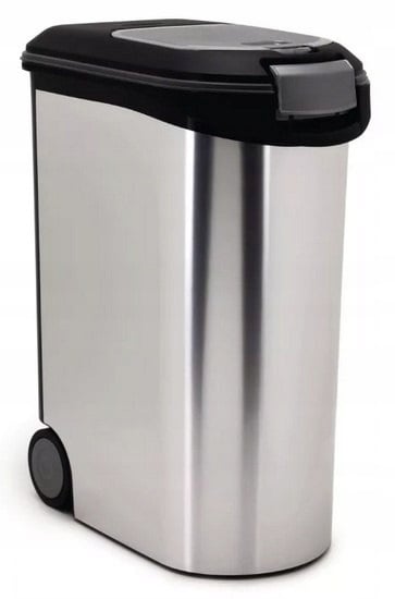 CURVER Futter-Container 20kg / 54L Metal schwarz/Silber 49,3 x 27,8 x 60,5 cm