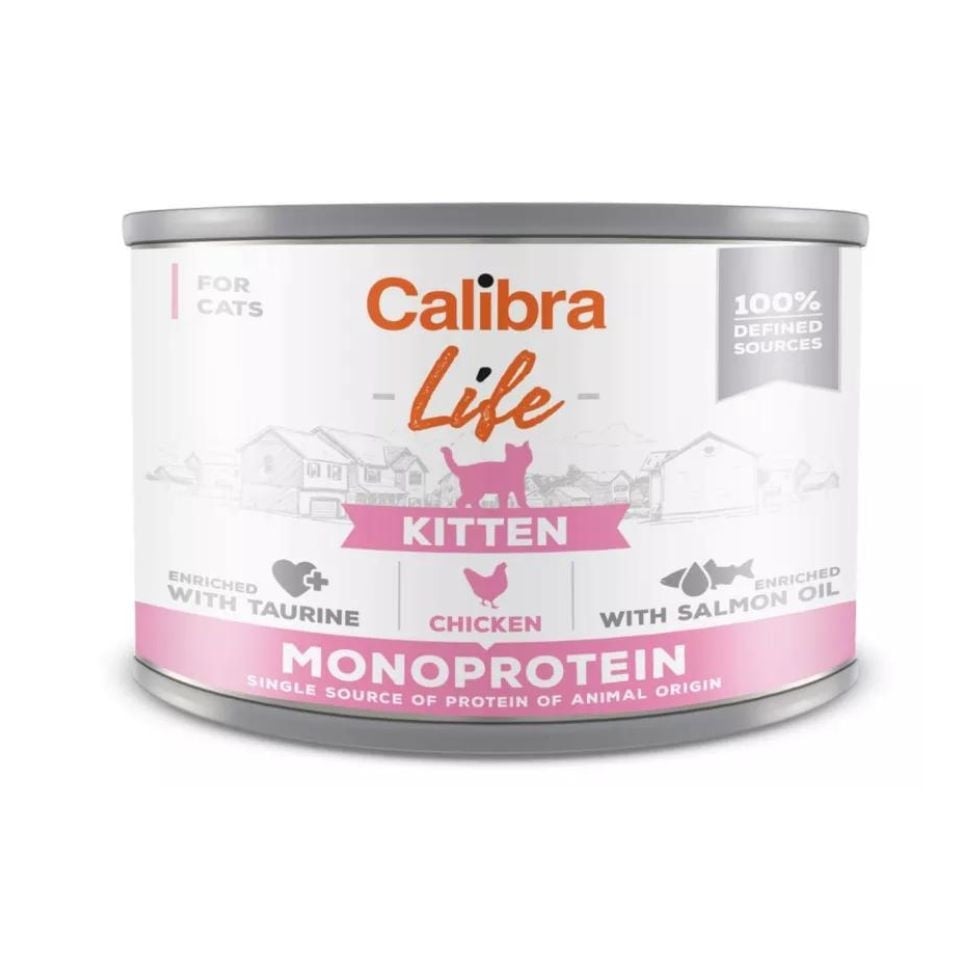 CALIBRA Cat Life Kitten Chicken 200g Monoprotein-Hühnerfutter für Kätzchen