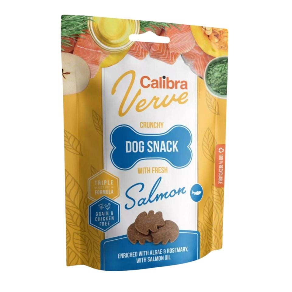 CALIBRA Dog Verve Crunchy Snack Fresh Salmon 150 g Snacks mit Lachs getreidefrei