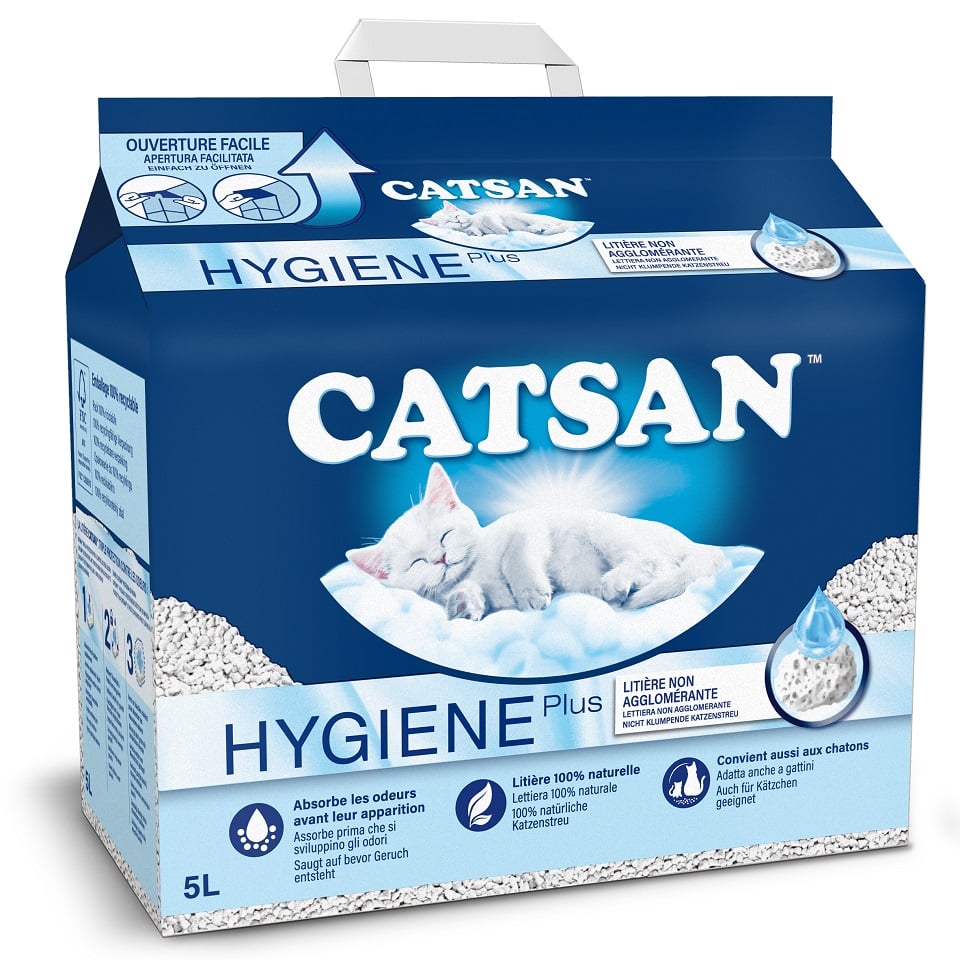 CATSAN Hygiene Plus 5 l natürliches Katzenstreu