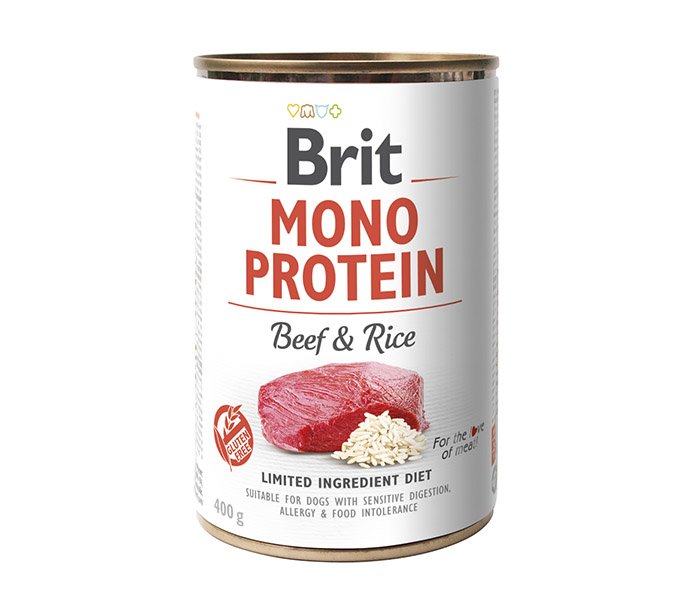 BRIT Mono Protein Beef & Rice 12x400 g Rind und Reis