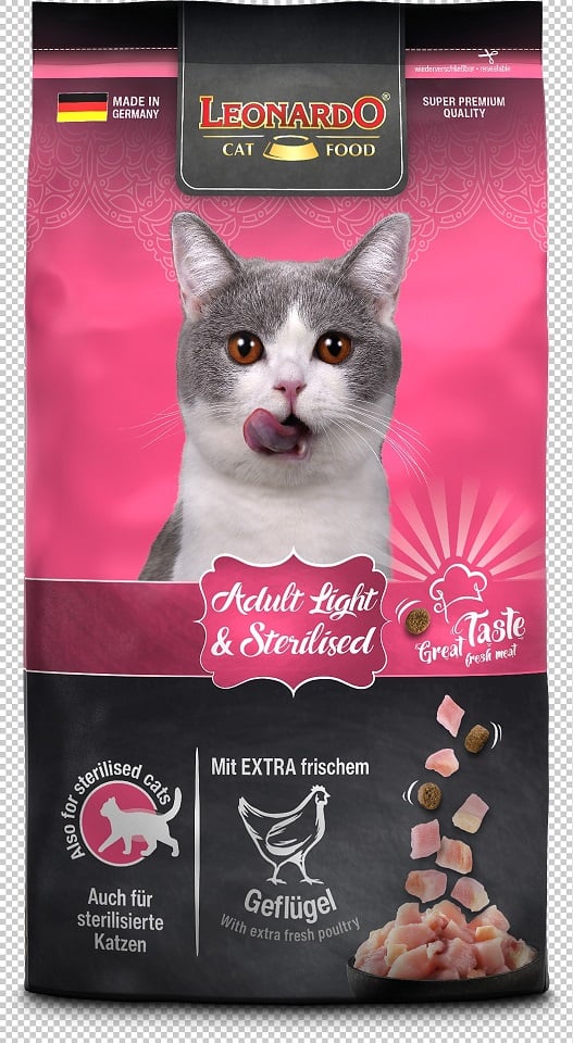 LEONARDO Light Futter für übergewichtige erwachsene Katzen 1,8 kg