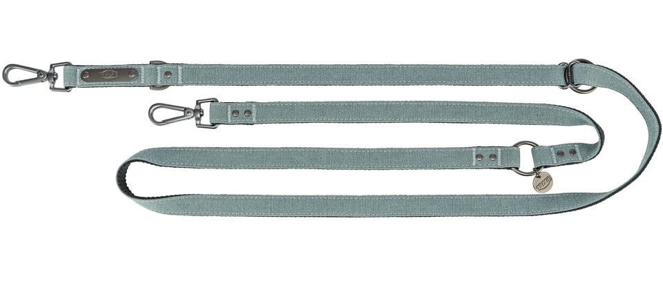 TRIXIE CityStyle Hundeleine aus Baumwolle S-M: 2,00 m/13 mm hellgrau