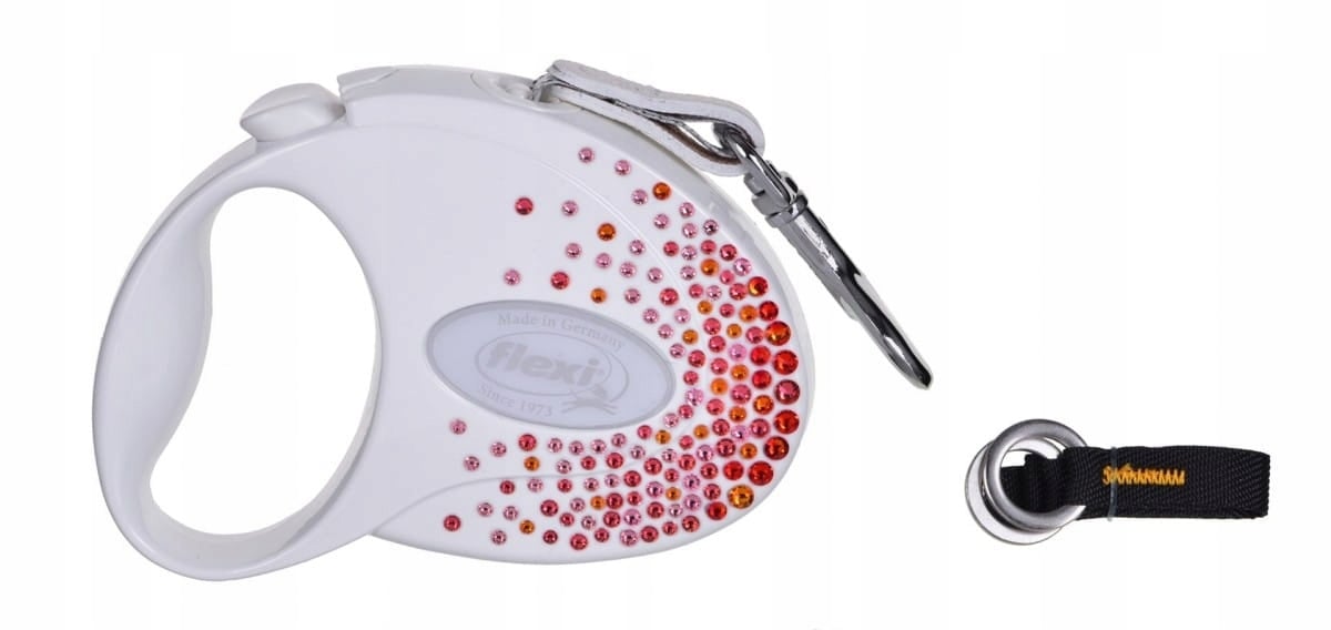 FLEXI automatische Hundeleine Glam Splash Orient M Tape 5m weiß