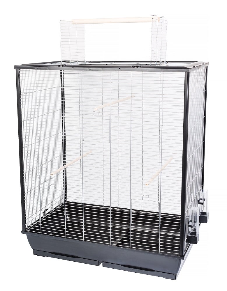 INTERZOO Fiona XL Vogelkäfig 78 cm schwarz