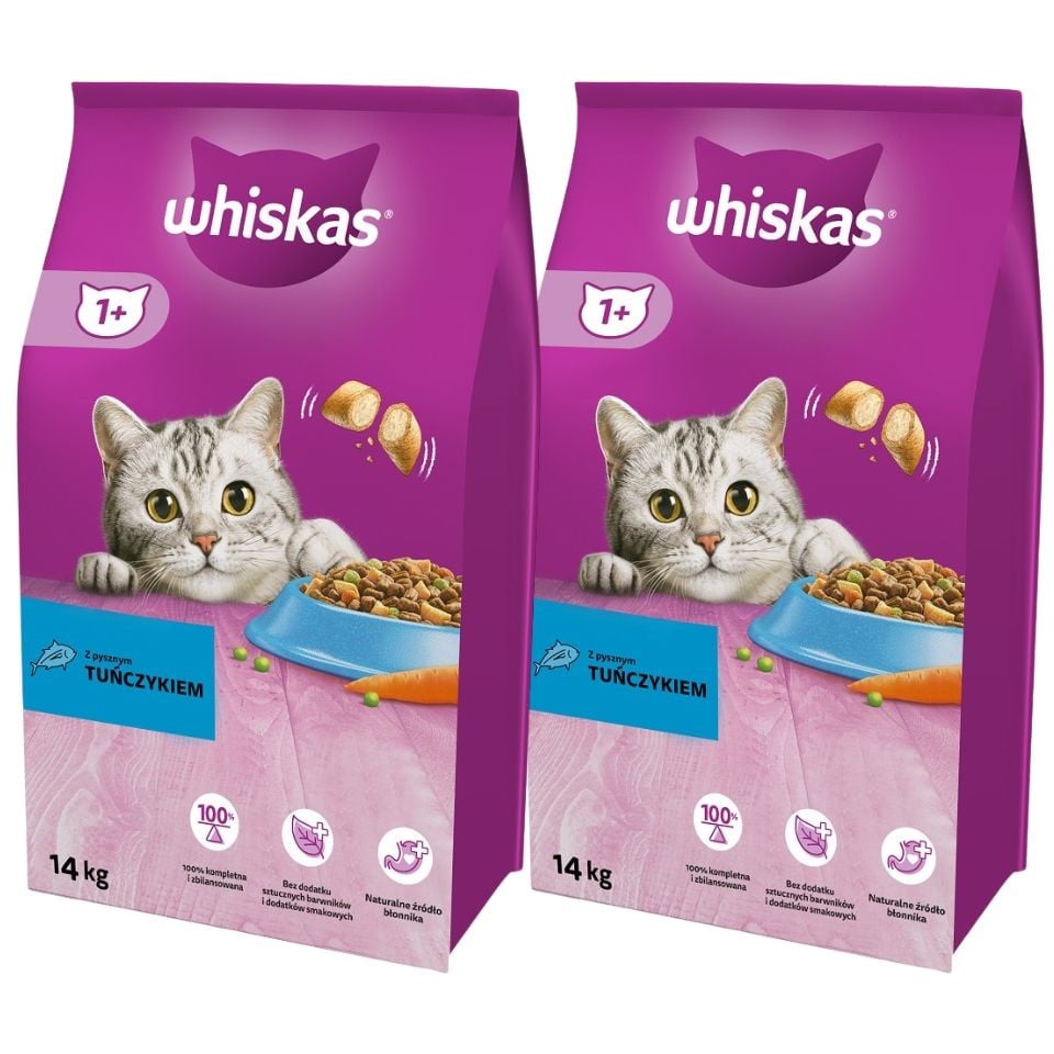 WHISKAS Tuna Katzenfutter Adult 2x14kg