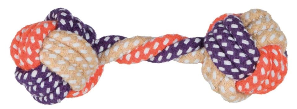 TRIXIE Tau-Hantel Spielzeug für Hund 15 cm