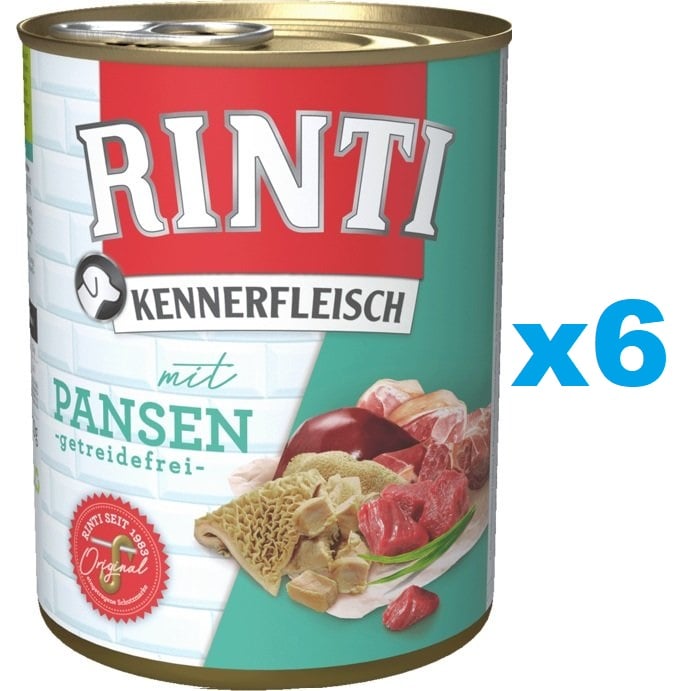 RINTI Kennerfleisch mit Pansen 6x400g