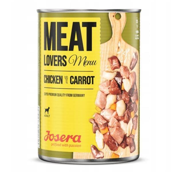JOSERA Meatlovers menu Hähnchen mit Karotten 800g
