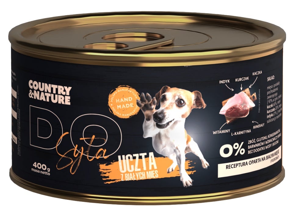 COUNTRY&NATURE Feast of white meats Nassfutter für Trockenhunde 400 g