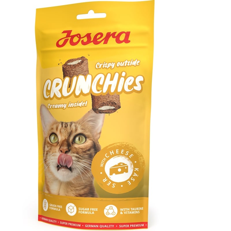 JOSERA Crunchies with Cheese 60 g knusprige Leckereien mit Käse für Katzen