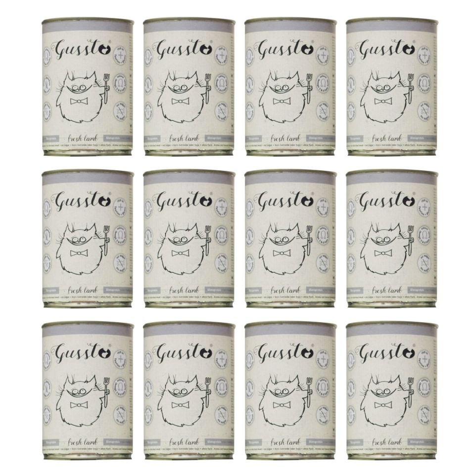 GUSSTO Cat Fresh Lamb 12x400 g