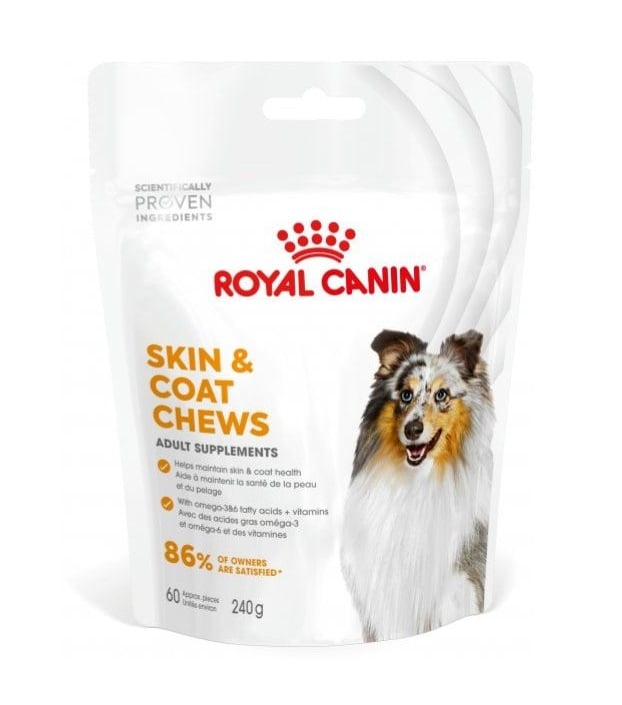 ROYAL CANIN Skin Coat Adult Dog Supplements 240g Nahrungsergänzung für die Haut- und Fellgesundheit von erwachsenen Hunden