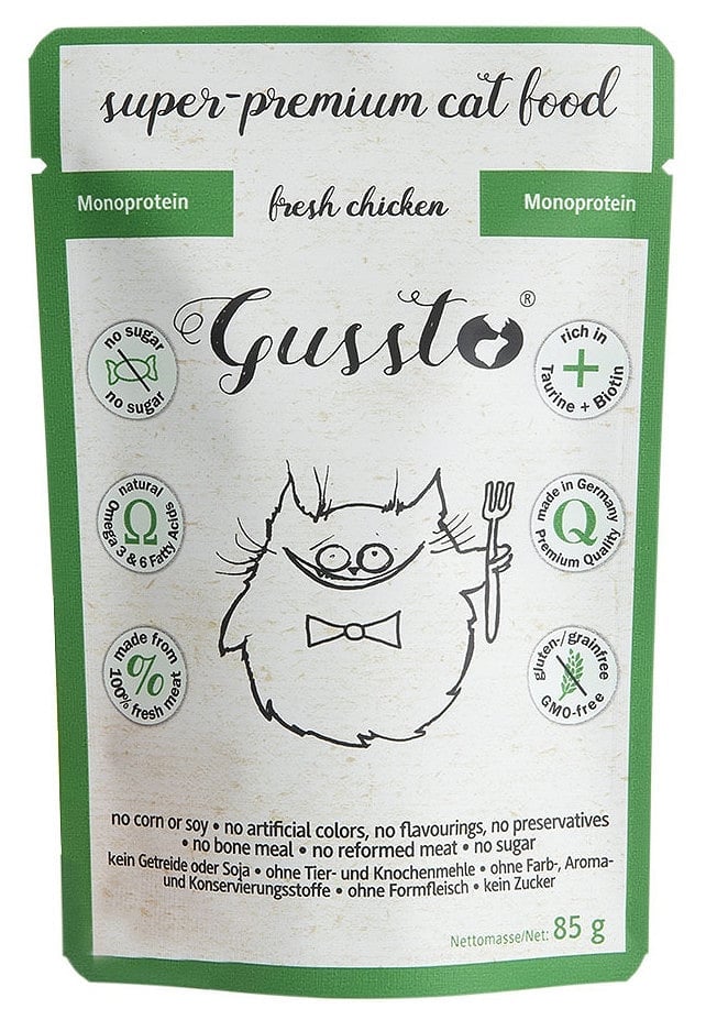 GUSSTO Cat Fresh Chicken FRISCHES HAEHNCHEN 85 g