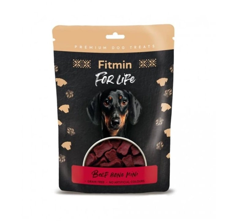FITMIN For Life Beef Bone Mini 70 g Mini-Knochen mit Rindfleisch für Hunde