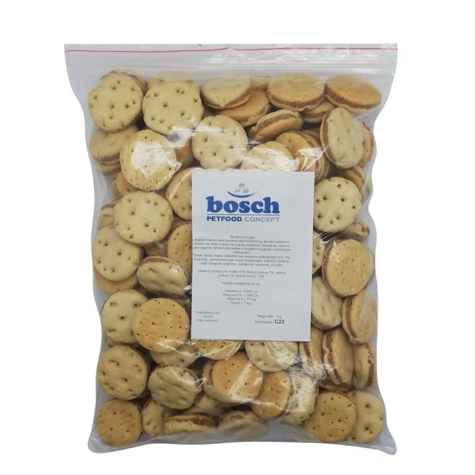 BOSCH Sandwich Burger mit Geflügel Kekse für Hunde 10 kg
